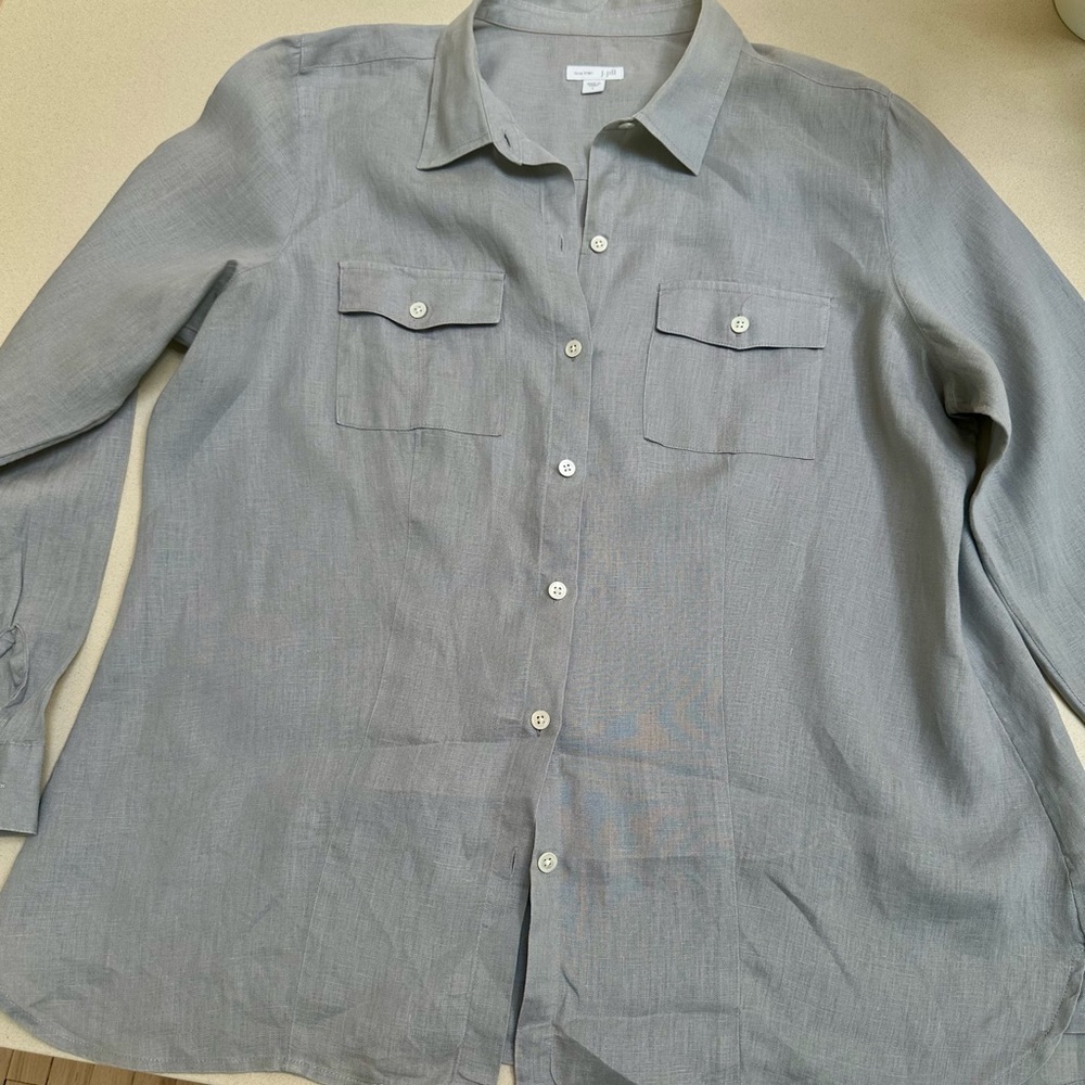 J. Jill Gray Button-Up Blouse